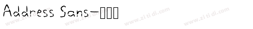 Address Sans字体转换